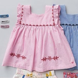 Marabelle Top in Pink Gingham